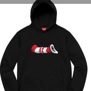 Cat In The Had Hooded Sweatshirt (Black)